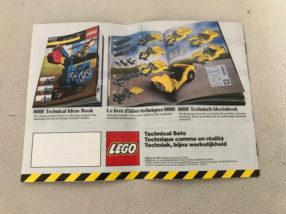 LEGO: Folleto Catálogo 1982 - Technic Set - Imagen 2 de 2