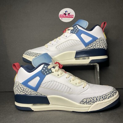 Nike Jordan Spizike Low HM3712-164 White Gym Red Navy Men's Nike Jordan Spizike Low HM3712-164 White Gym Red Navy Men's
