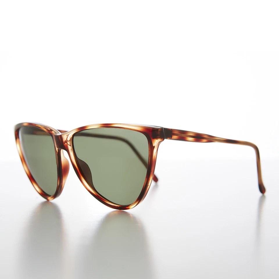 Gafas de sol marrón grandes únicas ojo de gato vintage - Cecile Foto 2 de 3