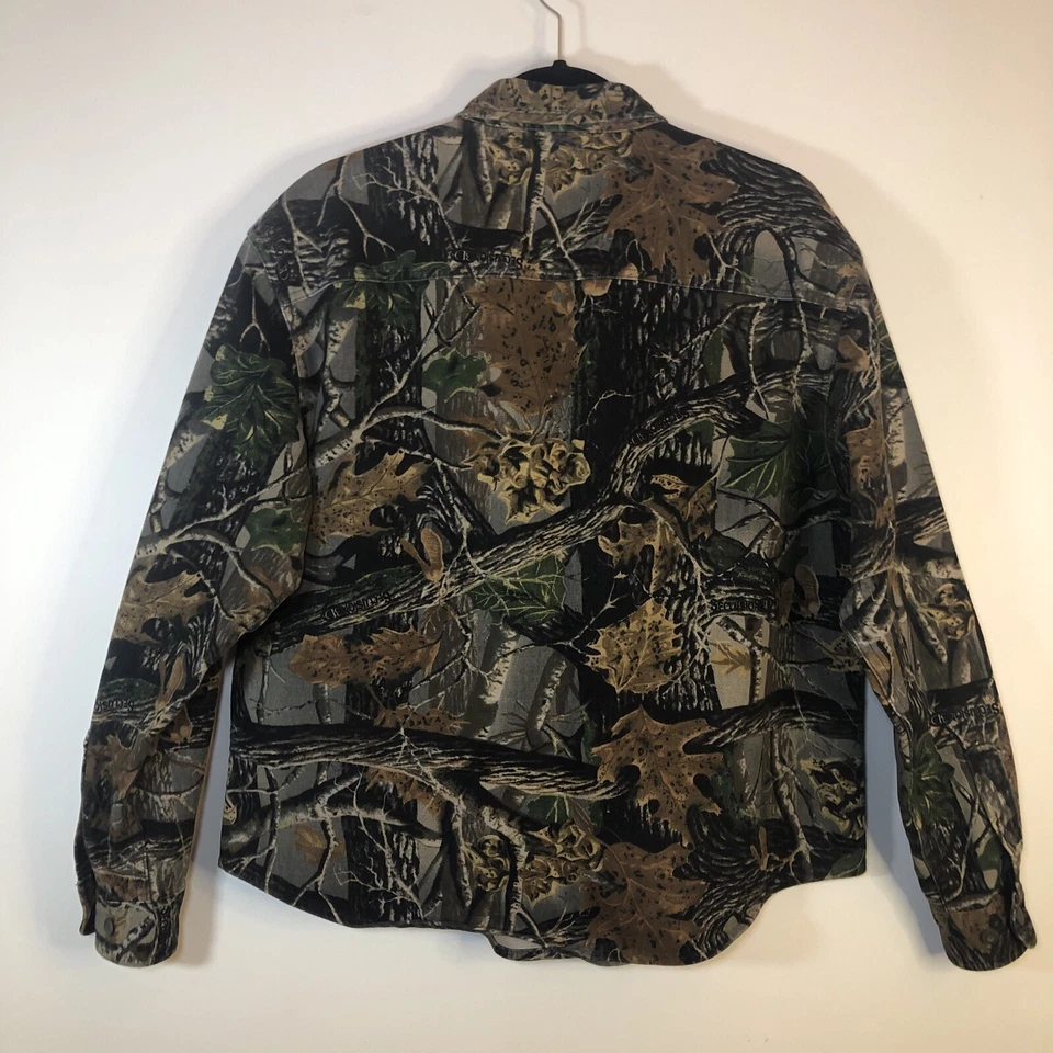 Cabelas Women’s Seclusion 3D Camouflage Heavy Duty Long Sleeve Shirt Size Large - Image 2 of 4