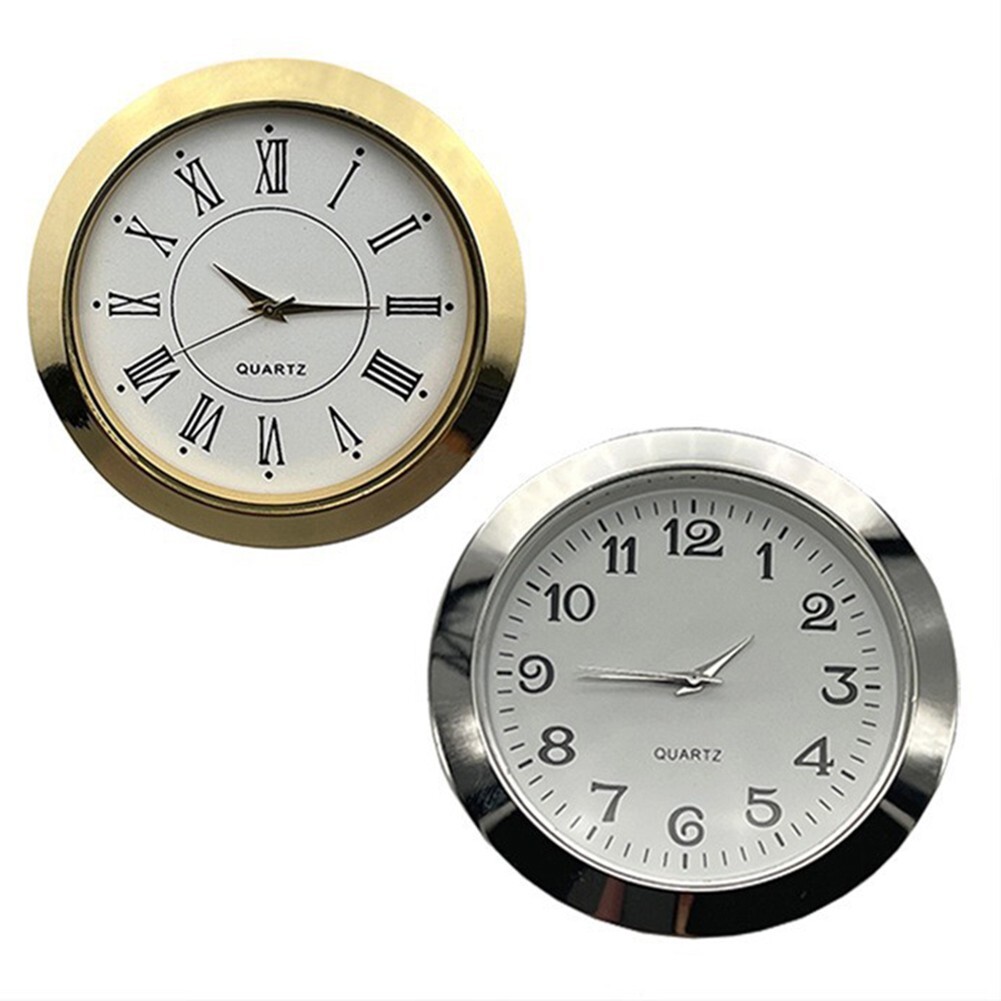 Carkio 4.3 Inch Gold Dial Clock Insert - Roman Numerals, Fits 3.7 Inch Hole For DIY Crafts - View #11