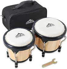 Eastrock Bongo Drum 4” and 5” Set for Adults Kids Beginners Professionals Tunabl