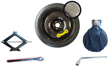 kit roue de secours (galette) 17" pour MERCEDES CLASSE C avec cric cléf et sac