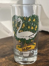Vintage 12 Days Of Christmas Indiana Glass Tumbler Replacement 7th Day Glass