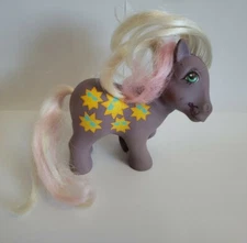 Vintage Gen-1 MLP My Little Pony Beach Shoreline Purple w/ Sun 1984