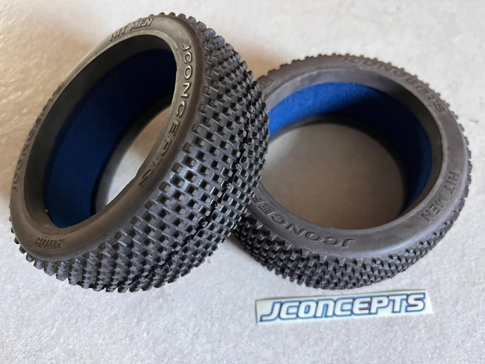 JConcepts Hitman 1/8 Buggy Tires Blue Compound soft Offroad Reifen - Bild 2 von 4