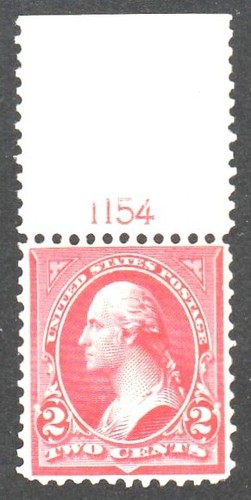 Scott#279b MNH OG 1898 2c Red Washington DLWM New Colors Issue PL ...