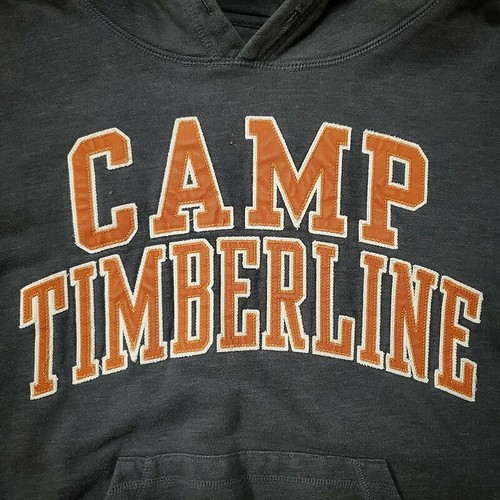 CAMP TIMBERLINE Rocky Mountain Forest Colorado Campsite Logo Pullover Hoodie S - 第 6/10 張圖片