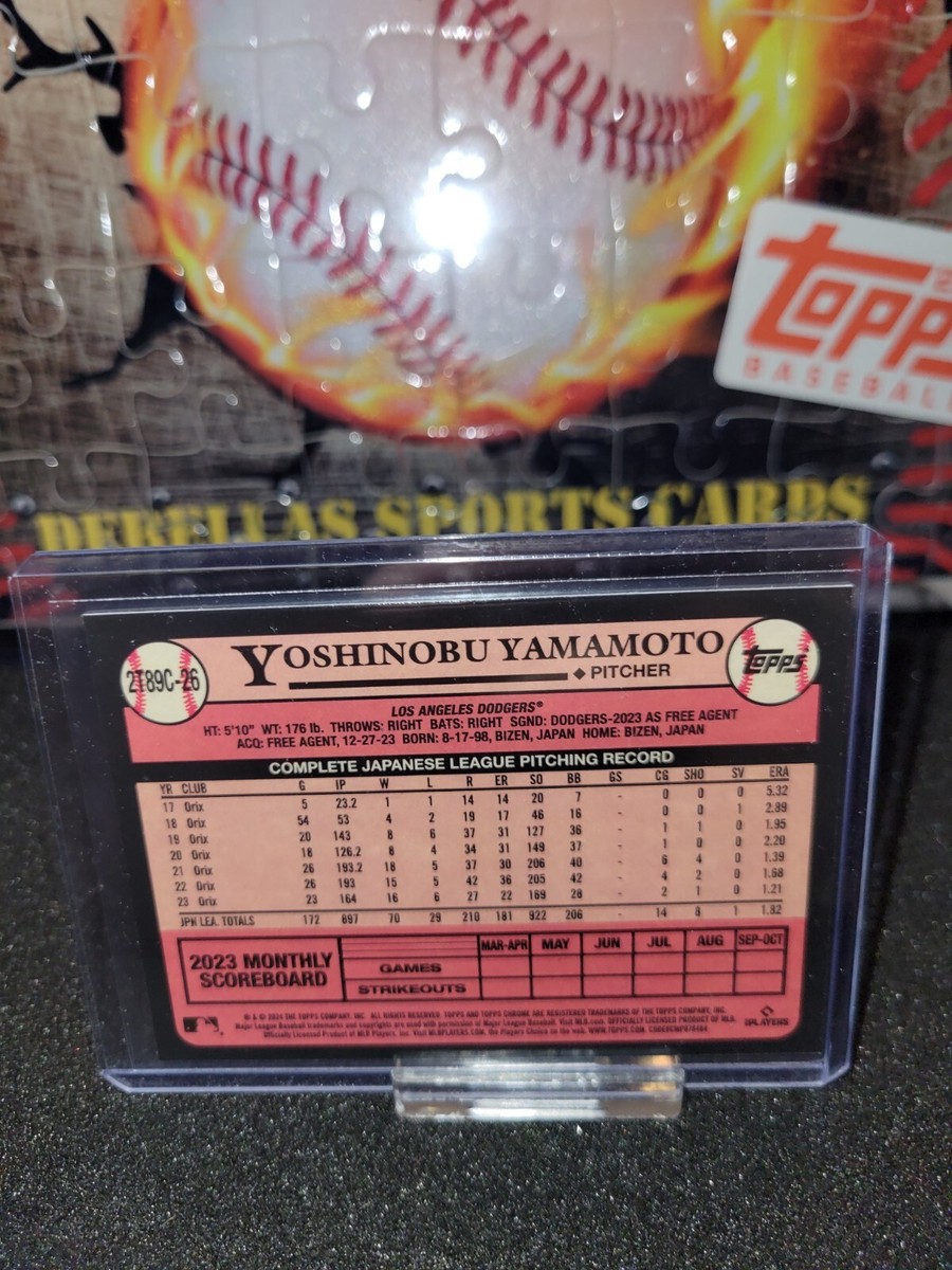 Yoshinobu Yamamoto 2024 Topps Series 2 SILVER PACK MOJO RC #2T89C