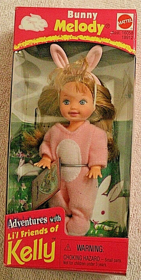 NRFB VINTAGE RARE 1998 ADVENTURES KELLY LIL FRIENDS SUNFLOWER JENNY BUNNY MELODY - Imagem 4 de 4