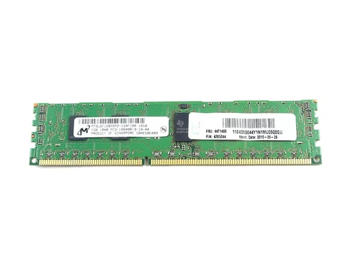 MICRON 1GB SERVER DIMM DDR3 PC10600(1333) UNBUF ECC 1.5v MT9JSF12872PZ-1G4F1