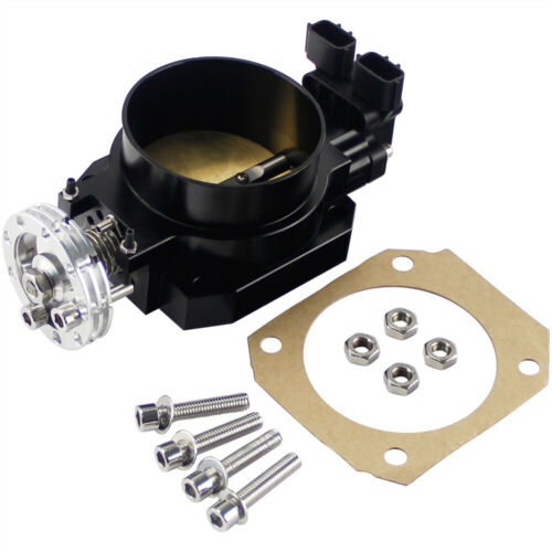 90mm-85mm Q45 Throttle Body +TPS For Nissan Skyline R33 S2 Series 2 RB25DE Black - Picture 6 of 11