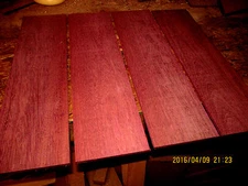 1/8", 1/4", 3/8", 1/2" PREMIUM PURPLEHEART THIN DIMENSIONAL LUMBER WOOD PACKAGES