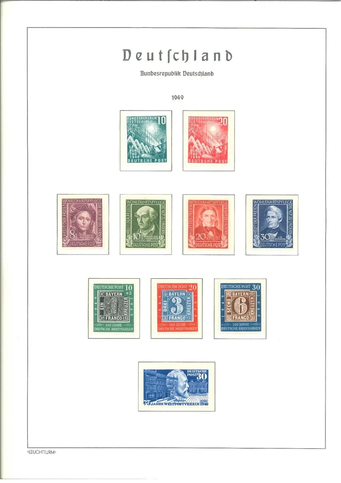 Luxus Bund BRD Sammlung 1949-1992 postfrisch - Posthorn geprüft Schlegel BPP - Bild 2 von 4