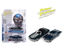 Johnny lightning 1972 Ford Mustang Convertible & Chevrolet Chevell JLSP242B-4D