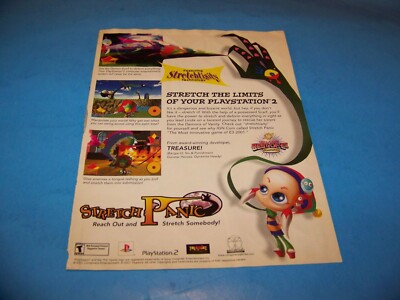 Stretch Panic Vintage Video Game Ad From Magazine 2001 (Single Page) | eBay