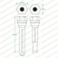 Fits TOYOTA MARK 2 REAR CALIPER SLIDE PIN KIT - GX6#,LX6#,MX6#,RX6 Fits TOYOTA MARK 2 REAR CALIPER SLIDE PIN KIT - GX6#,LX6#,MX6#,RX6