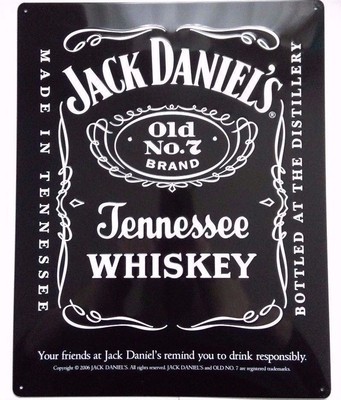 Jack Daniels Metal Sign Deluxe 3D Effect Sign 12.5 Inch X 16 Inch Man Cave Bar