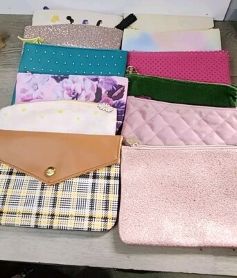 12 NEW Ipsy Makeup Bag Lot- Bags Only