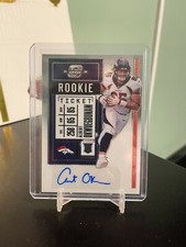 ALBERT OKWUEGBUNAM RC - 2020 CONTENDERS OPTIC ROOKIE TICKET AUTO #180 BRONCOS  B