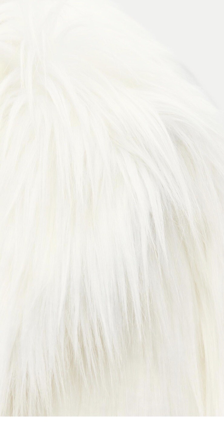 ALTRA ZARA CARDIGAN PELLICCIA SINTETICA BIANCO COLLETTO CON RISVOLTO NUOVO FW24 25 TAGLIA M REF 1255 873