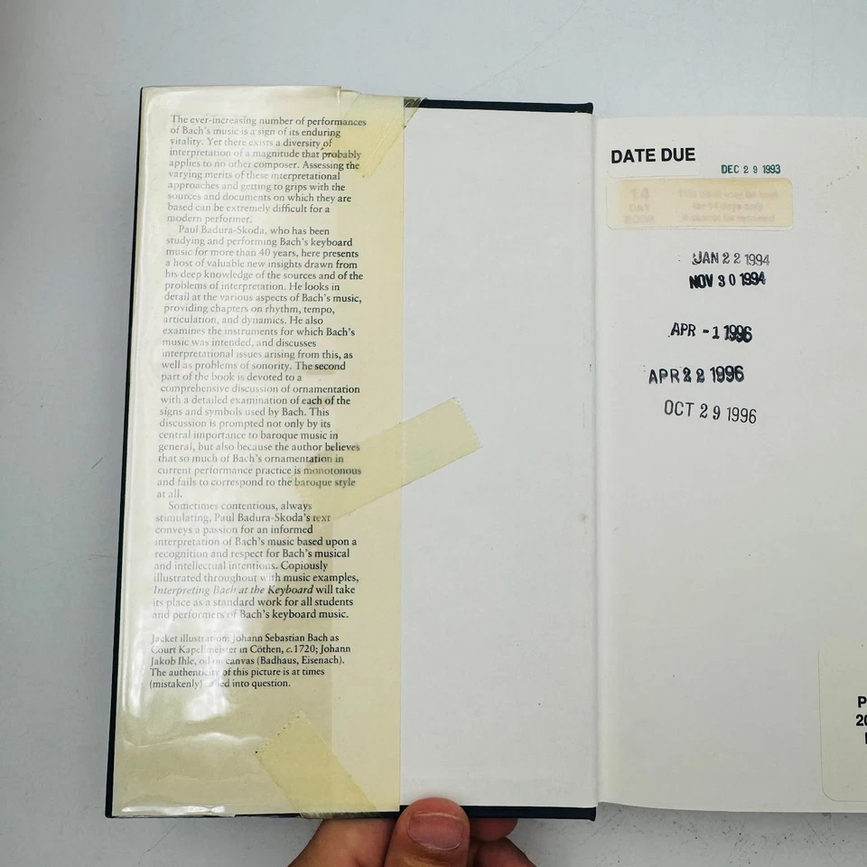 Interpreting Bach at the Keyboard by Paul Badura-Skoda and Alfred Clayton (1993) - Image 3 of 4