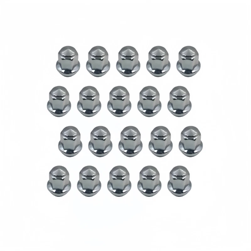 20pcs 14x1.5 Chrome Solid Lug Nuts For Ford Edge Mustang ACPZ1012M ACPZ1012 Foto 3 de 4