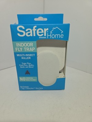 Safer Home SH502 Indoor PlugIn Fly Trap 1 Device 2 StickyTech Glue Cards