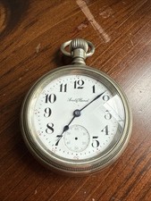 1911 SOUTH BEND USA 15J Gr. 305 M2 18s POCKET WATCH 12h Dial Working