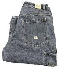 Ecko Unltd Mens 38x33 Foundry-Fit Carpenter Jeans Faded Black Baggy Y2K Skater