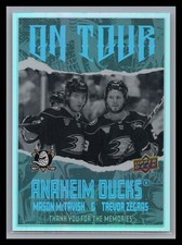 2024-25 Upper Deck #OT-16 Mason McTavish / Trevor Zegras On Tour Anaheim Ducks