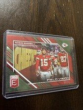 Patrick Mahomes II #FV-52023 Donruss EliteField Vision Green