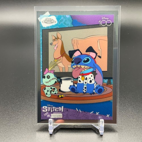 101 Days of Fun! [Red Black Wave] #SC-4 2023 Topps Chrome Disney 100 Stitch in Costume card