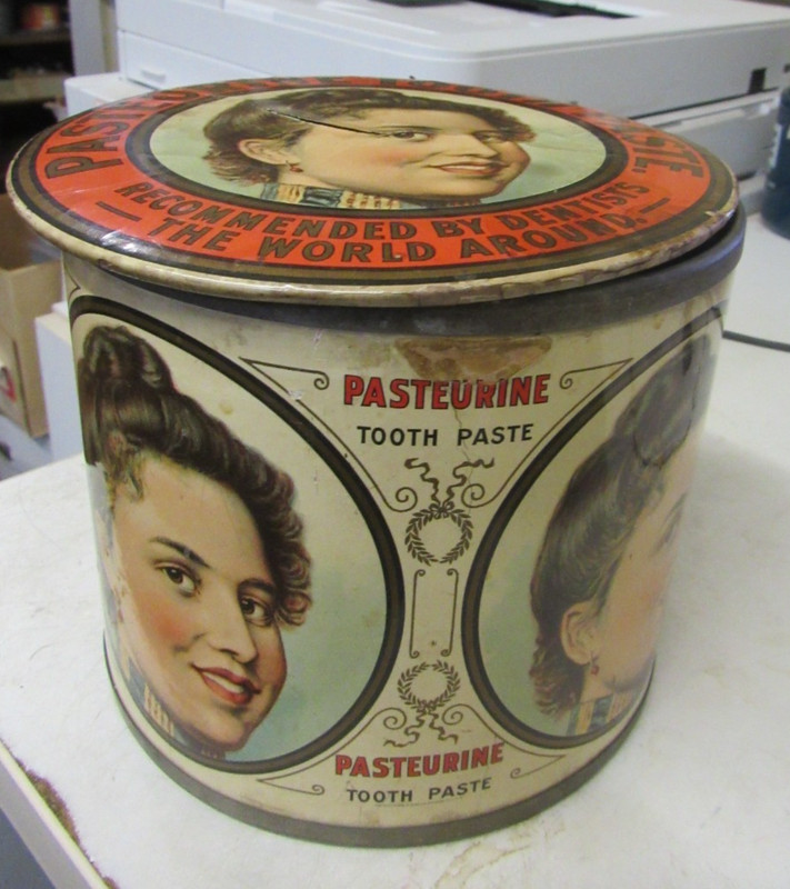Circa 1890s Pasteurine Tooth Paste Container