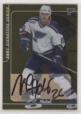 2000-01 ITG Be A Player Signature Series Auto Gold Michal Handzus #144 Auto mq4