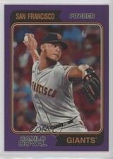 2023 Topps Heritage High Number Hot Box Chrome Purple Refractor Camilo Doval 2g8