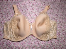 Elomi Amelia Underwire Bandless Spacer Molded Bra Beige EL8740 UK 36G - US 36I