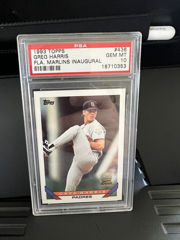 1993 Topps Greg Harris FLa Marlins Inaugural #436 Psa 10 1 of 1 