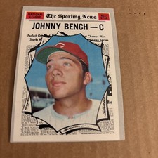 1970 Topps JOHNNY BENCH #464 Cincinnati Reds Baseball Card (f5)