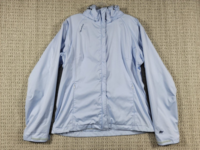 Decathlon Quechua Womens Winbreaker Jacket Sz M Removeable Hood Mesh Lined