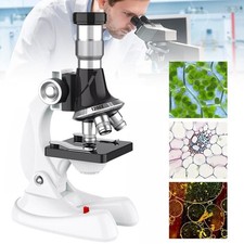 Microscope With LED Light Optical Biological Microscope Kids Students Laboratory