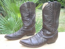 VIDAL Cowboystiefel, Westernstiefel, Gr. 44, Braun, Echtleder  !