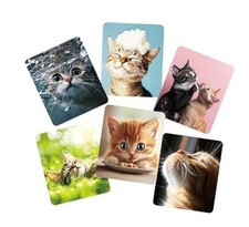 Microfiber Cleaning Cloth for Glasses , Eye Glass Wipe Cute Cat, Mult-color-cat