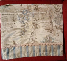 Vintage Croscill Home  Floral Stripe Valances 88” Wide 2 Available Polyester 