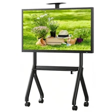 TOYANDONA TV Stand Outdoor TV Y-Type Rolling TV Cart -Suitable for 42-76 inch TV