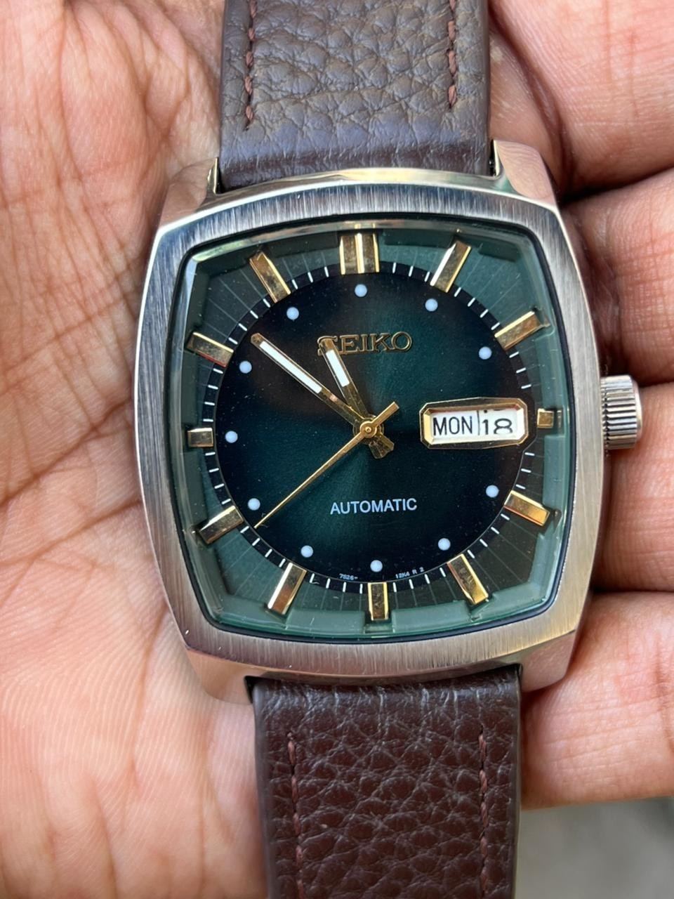 Seiko Recraft Automatic Green Dial Men's Watch - SNKP23