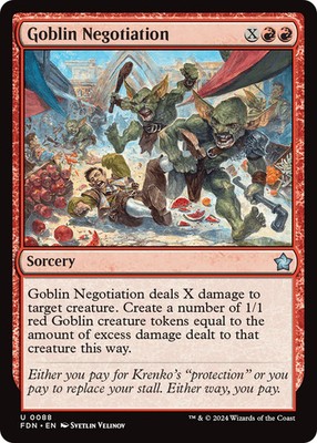 Goblin Negotiation [Foundations] Foil Near Mint
