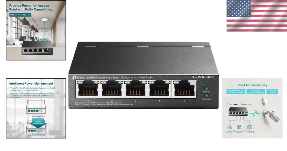 Fanless PoE+ Switch with Auto Recovery - Image 2 of 4