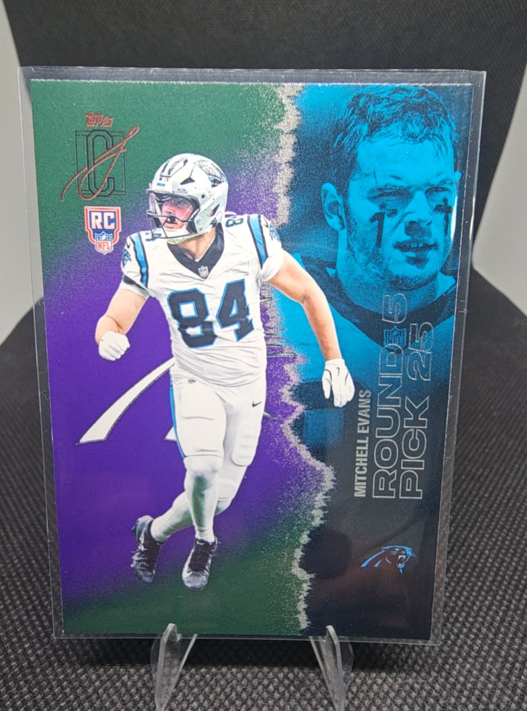 2025 Topps Signature Class Mitchell Evans Green Purple #192 RC