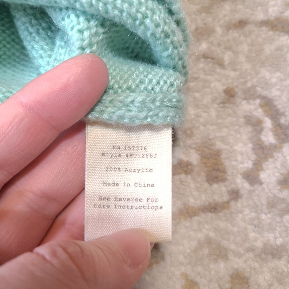 『ユウ』 Evy's Tree The Kaylee Knit Cardigan Button Up Size Large Mint